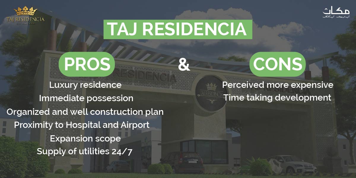 Taj Residencia Pros and Corns