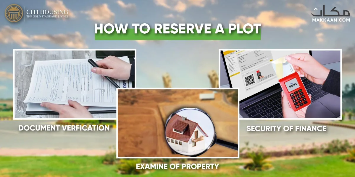 how to reserve a plot in citi housing kharian