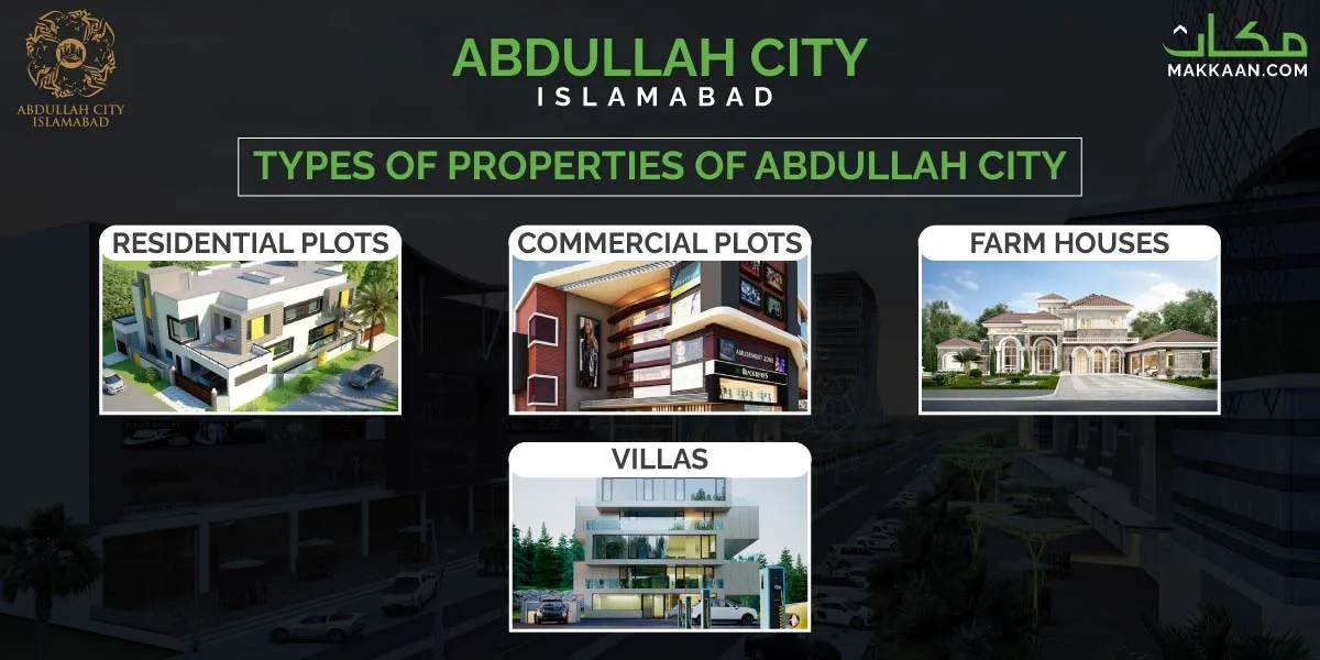 Abdullah City Plots Types