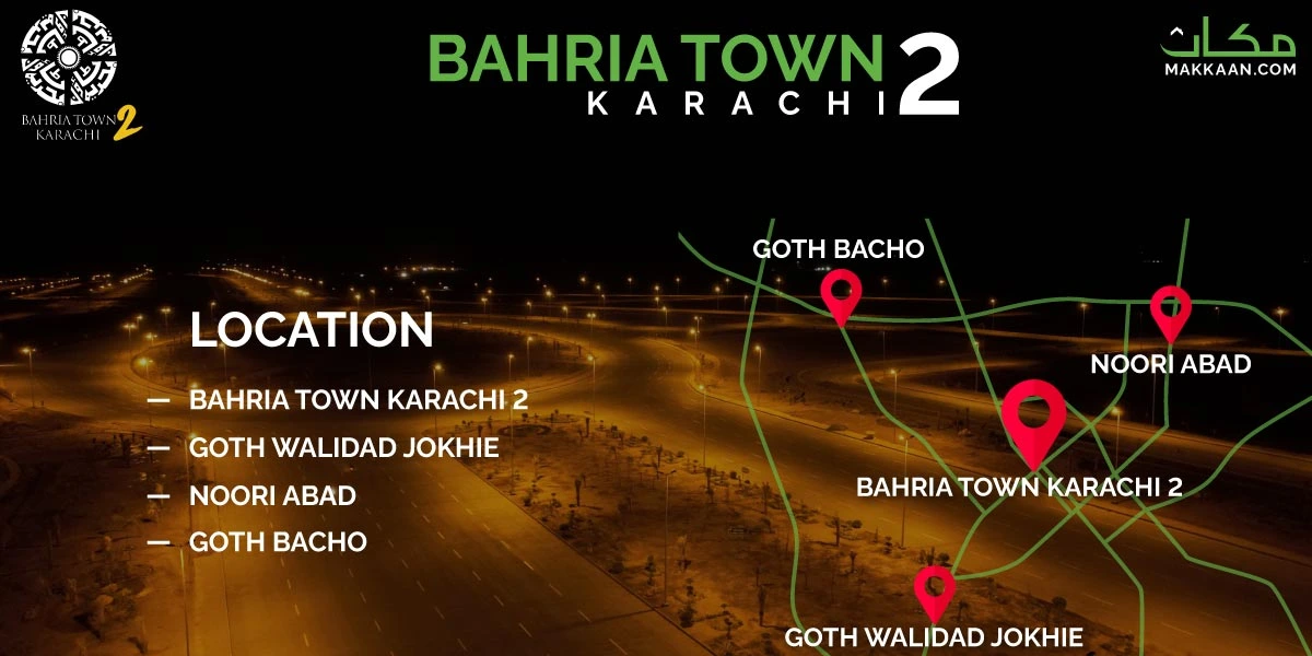 Bahria Town Karachi 2 Location