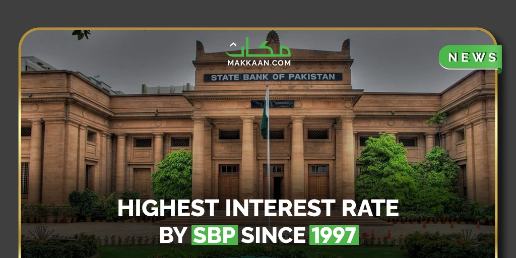 Highest interest rate by SBP since 1997
